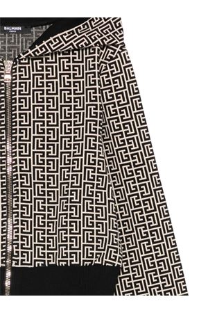 felpa in cotone bianco BALMAIN PARIS KIDS | BX4A00Z2411106NE